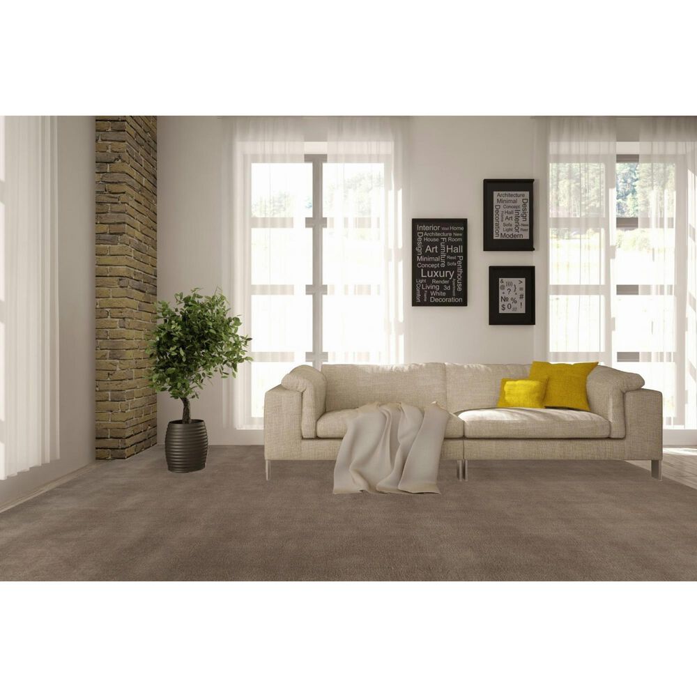 Nourison Plush Cloud 8&#39;6&quot; x 11&#39;6&quot; Taupe Area Rug, , large