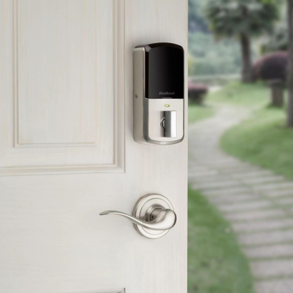 Kwikset Aura Bluetooth Enabled Smart Lock in Satin Nickel, , large