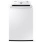 Samsung 4.5 Cu. Ft. Top Load Washer and 7.2 Cu. Ft. Gas Dryer Laundry Pair in White, , large