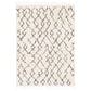 Surya Berber Shag BBE2301 6"7" x 9" Charcoal and Beige Area Rug, , large