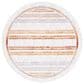 Safavieh Marrakesh Striped Southwestern 6"7" Round Grey and Multicolor Area Rug, , large