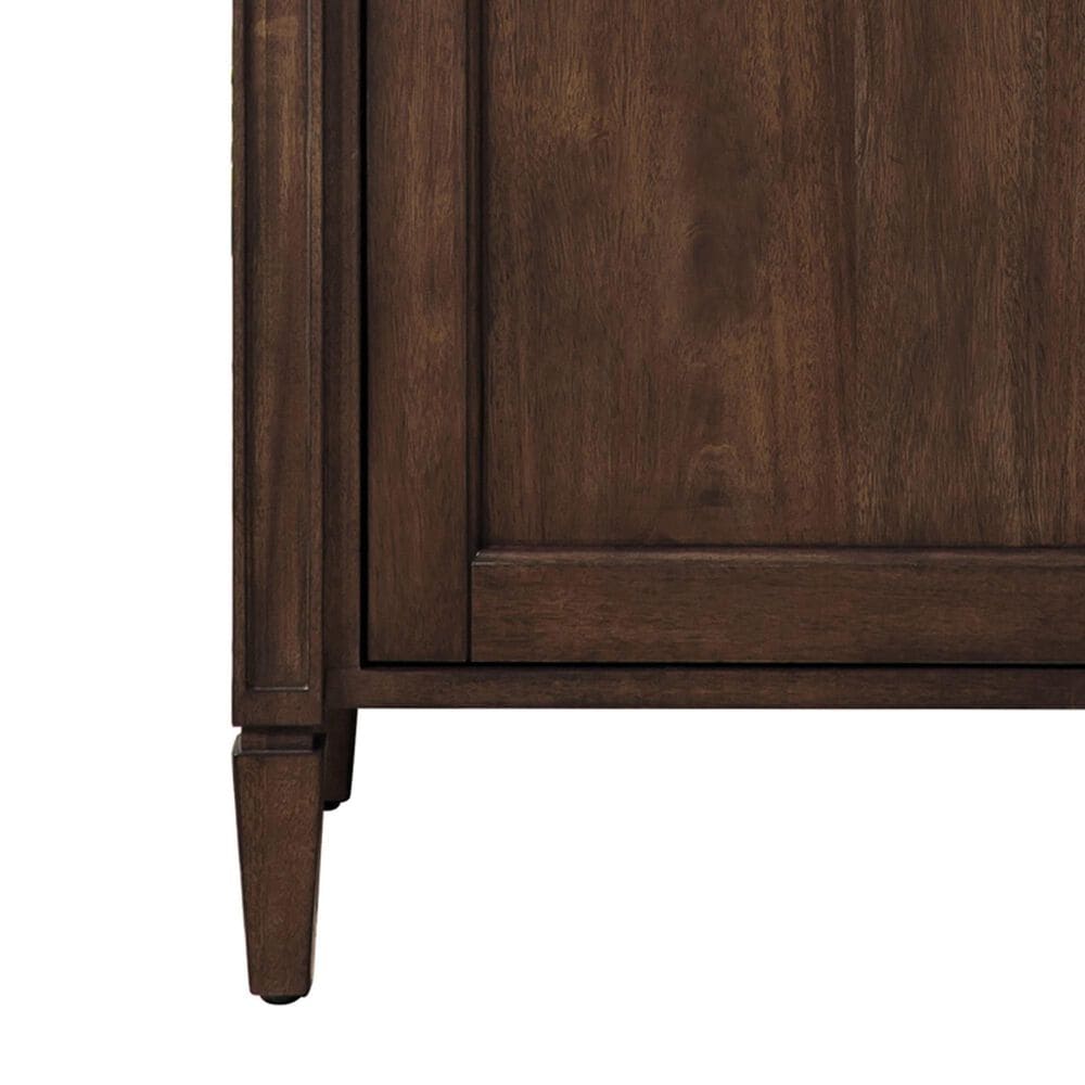 James Martin Vanities Britannia 24&quot; Single Bathroom Vanity in Mid Century Acacia with 3.5 cm White Glossy Resin Top and Rectangular Sink, , large