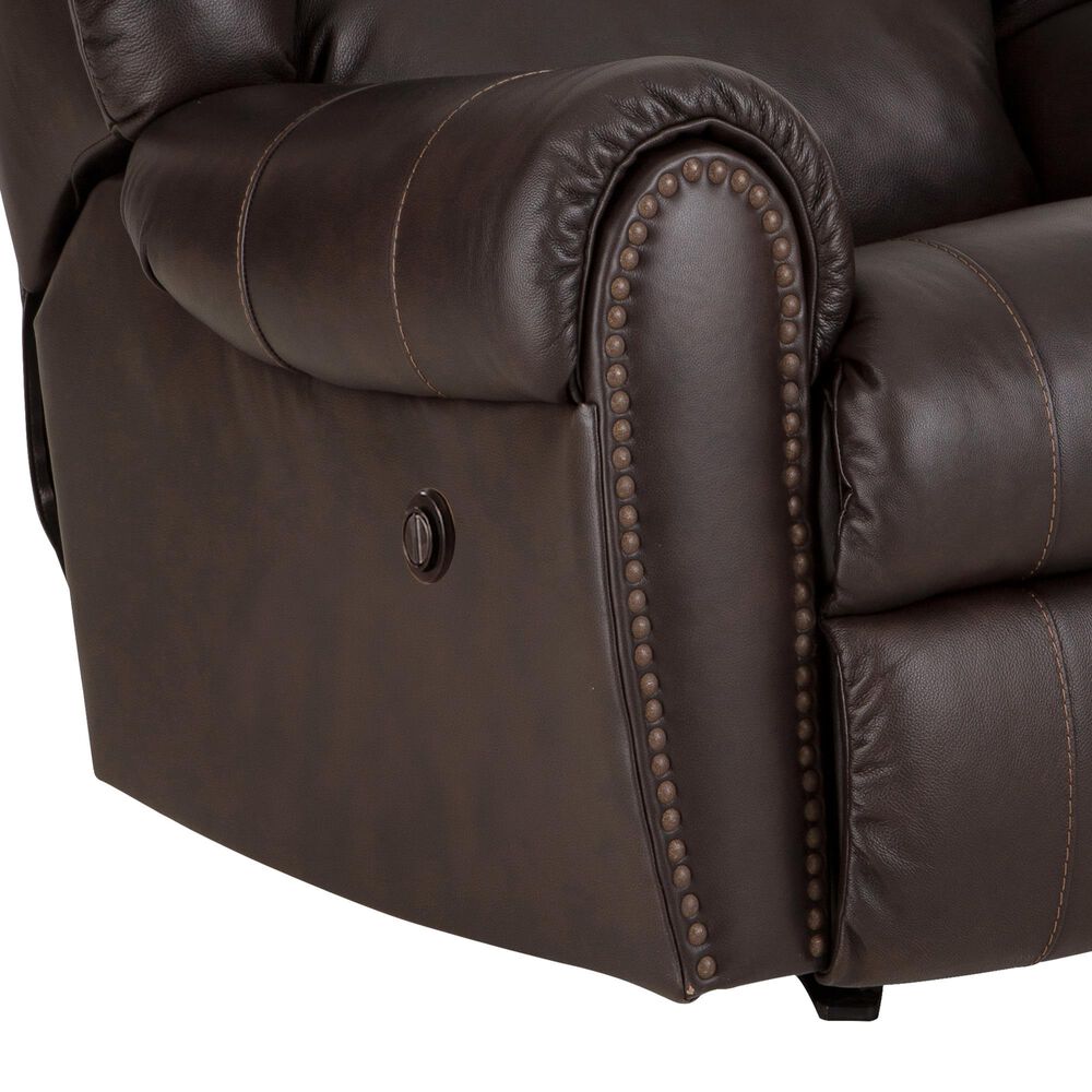HomeStretch Laredo Power Rocker Recliner in Stetson Dark Brown, , large