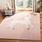Safavieh Carousel CRK163 9" x 12" Pink and Ivory Kids Area Rug, , large