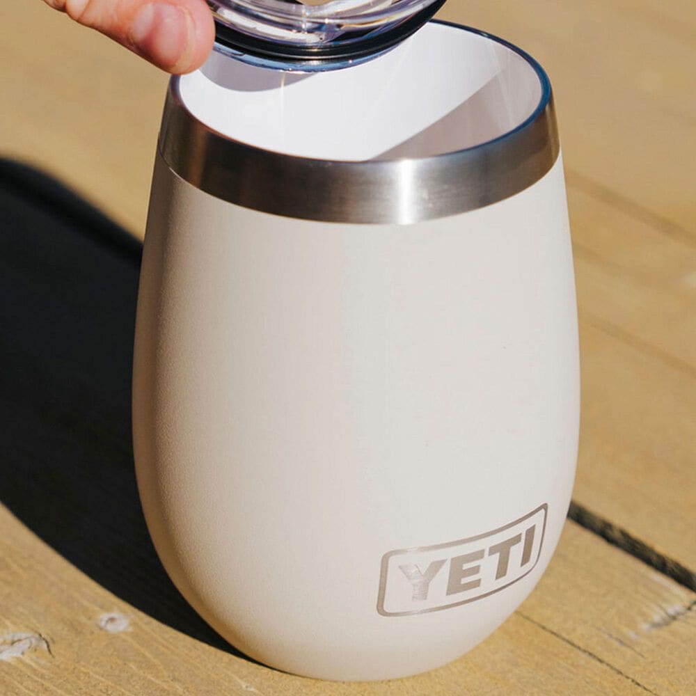 YETI Rambler 10 Oz Wine Tumbler with MagSlider Lid in Cape Taupe, , large