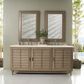 James Martin Vanities Portland 72" Double Bathroom Vanity in Whitewashed Walnut with 3 cm Eternal Marfil Quartz Top and Rectangular Sinks, , large