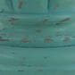 Maple and Jade Turned Pillar Decorative Candle Holder in Distressed Blue and Brown (Set of 3), , large