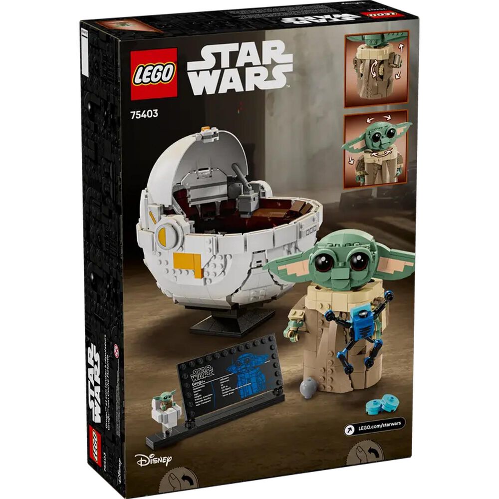 LEGO Star Wars Grogu with Hover Pram, , large