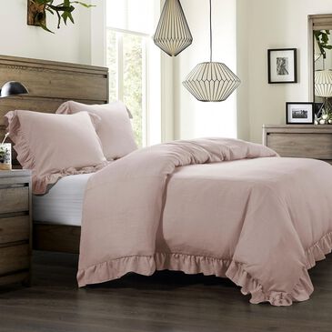 HiEnd Accents Lily Super King Duvet Cover in Blush, , large