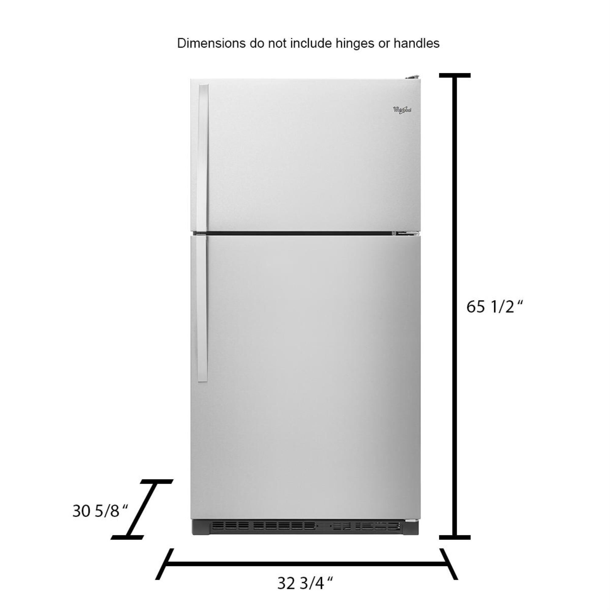 Refrigerator 20.5 cu ft top