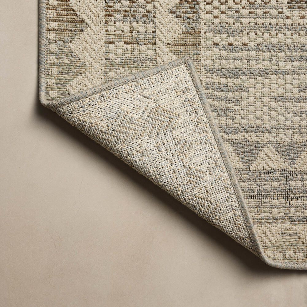 Loloi Saylor Ivory and Granite 6'3" x 9'2" Indoor/Outdoor Area Rug, , large