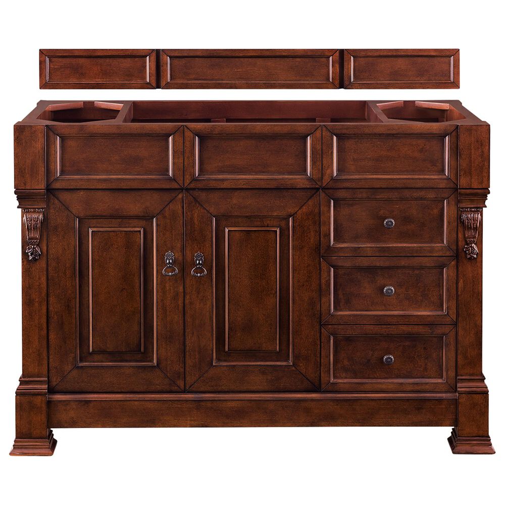 James Martin Brookfield 48" Single Vanity Cabinet in Warm Cherry, , large