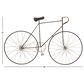 Maple and Jade 37" x 59" Bike Home Wall Decor with Seat and Handles in Silver and Black, , large