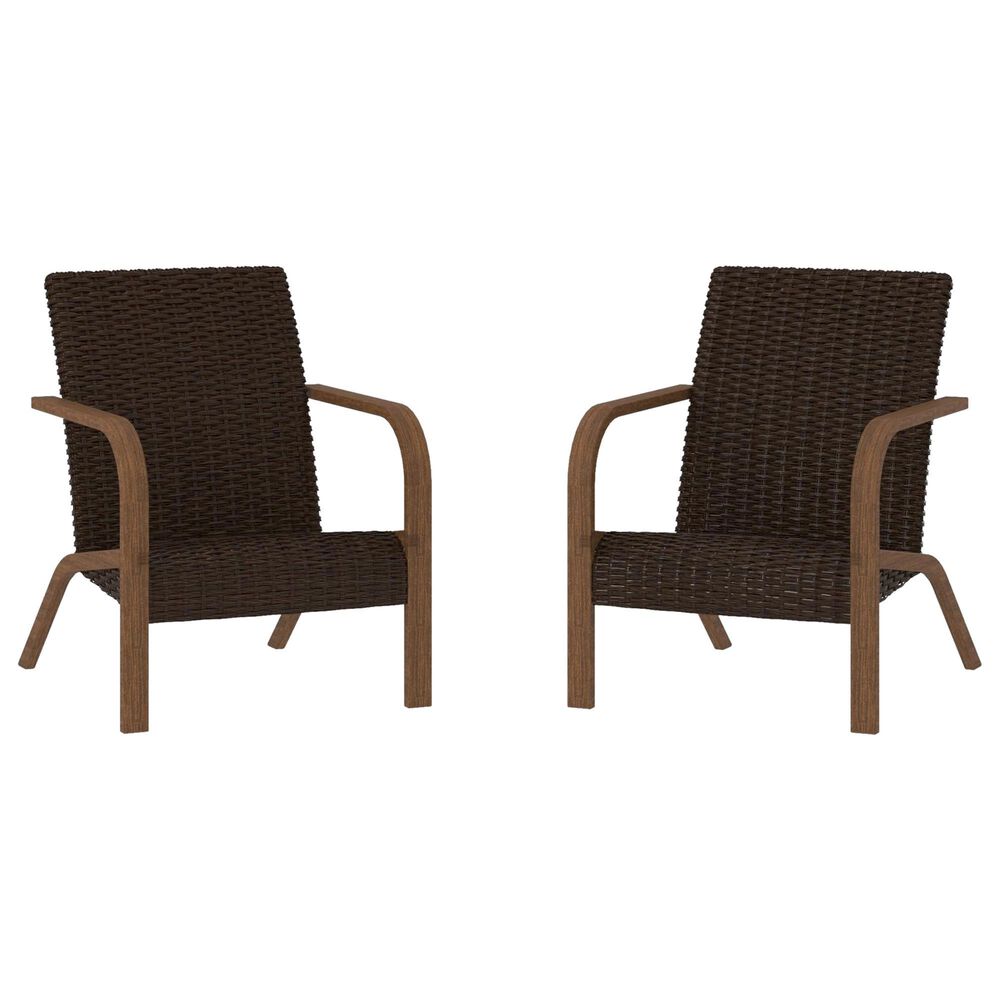 DHP SmartWick Patio Lounge Chair Dark Brown (Set of 2), , large