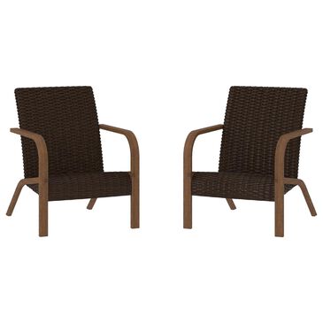 DHP SmartWick Patio Lounge Chair Dark Brown (Set of 2), , large