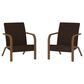 DHP SmartWick Patio Lounge Chair Dark Brown (Set of 2), , large
