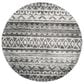 Safavieh Adirondack ADR119N-4R 4" x 4" Ivory/Charcoal Round Rug, , large