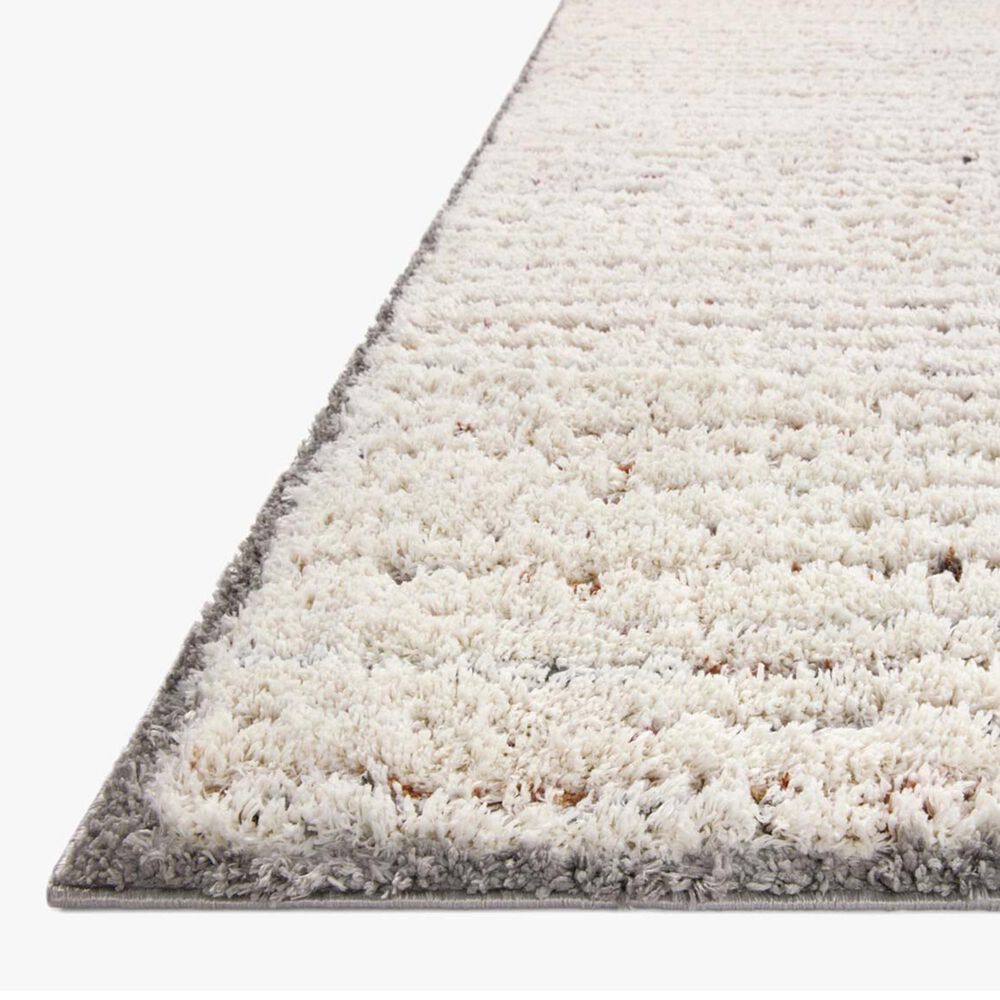 Loloi Levitt Shag 2&#39;7&quot; x 7&#39;6&quot; Ivory and Multicolor Runner, , large