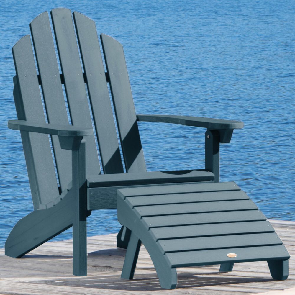 Highwood USA Classic Westport 2-Piece Adirondack Chair Set in Nantucket Blue, , large