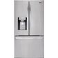LG 28 cu.ft 3 Door French Door, Ice and Water, Printproof Stainless Steel, , large