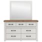 Ashley Savonport 5 Piece Full Storage Bedroom Set in White and Brown, , large