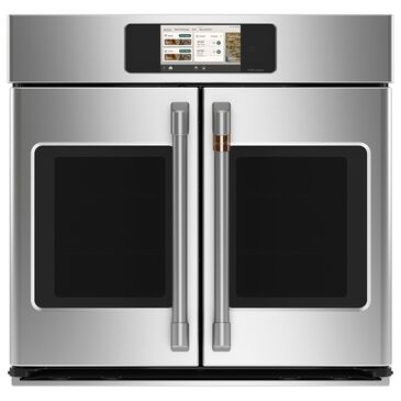 Cafe 30" Smart Built-in Convection Single Wall Oven with French Doors in Stainless Steel, , large