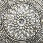 Maple and Jade 36" x 36" Square Floral Embossed Scroll Home Wall Decor in Satin Silver, , large