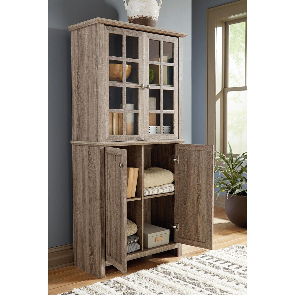 Signature Design by Ashley Drewmore Accent Cabinet in Gray, , large