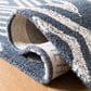 Safavieh Micro-Loop 2"3" x 7" Navy and Blue Runner, , large