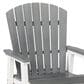 Ashley Transville Patio Arm Chair in Gray and White (Set of 2), , large