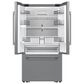Samsung Bespoke AI 25 Cu. Ft. French Door Refrigerator with Zero Clearance Fit and In-Door Tall Water Dispenser in Fingerprint Resistant Stainless Steel, , large