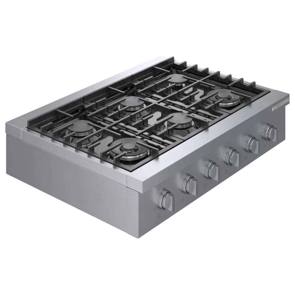 Bosch 36&quot; Gas Cooktop with 6 Burners in Stainless Steel, , large