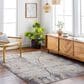 Surya Aida 7"10" x 9"8" Beige, Medium Gray, Gray, Deep Teal and Tan Area Rug, , large