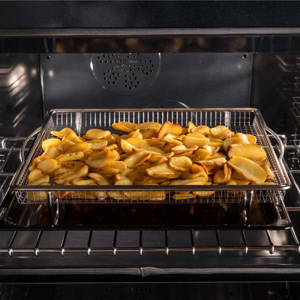 Bertazzoni Heritage Series 36" Dual Fuel Range with 6 Brass Burner in Stainless Steel and Gold, , large