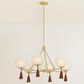 Mitzi Lighting Niya 6-Light Chandelier in Aged Brass, , large