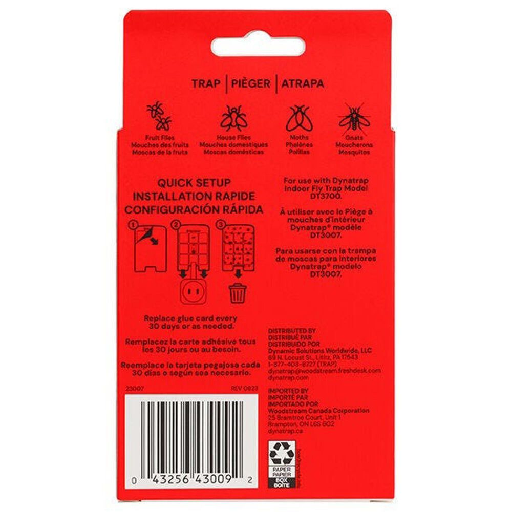 Dynamic Solutions Worldwide Replacement Glue Cards for LED Indoor Fly Trap in White &#40;Set of 6&#41;, , large
