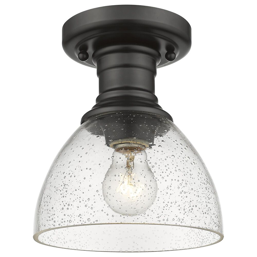 Golden Lighting Hines Semi-Flush in Matte Black, , large