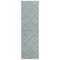 Dalyn Rug Company Soft Essentials Plaid Teal 2"3" x 7"6" Indoor/Outdoor Runner, , large