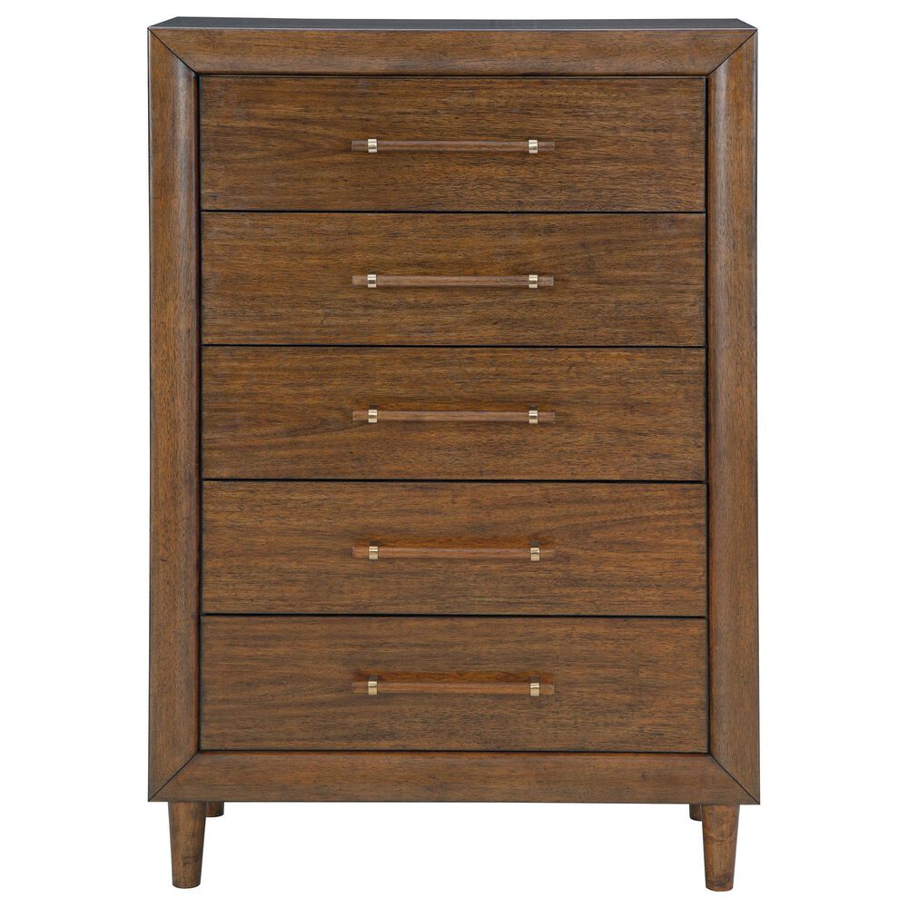Ashley Lyncott 5-Piece King Bedroom Set in Medium Brown, , large