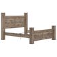 Ashley Rusticott King Poster Bed in Brown, , large