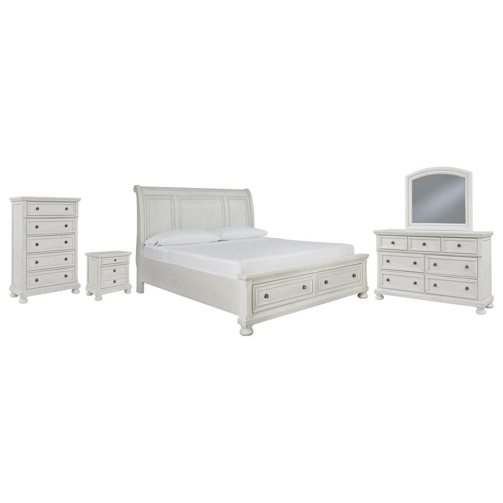 Ashley 5-Piece Queen Storage Bedroom Set in Antique White, , large