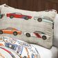 Triangle Home Fashions Race Cars 2-Piece Twin Quilt Set in Blue and Orange, , large