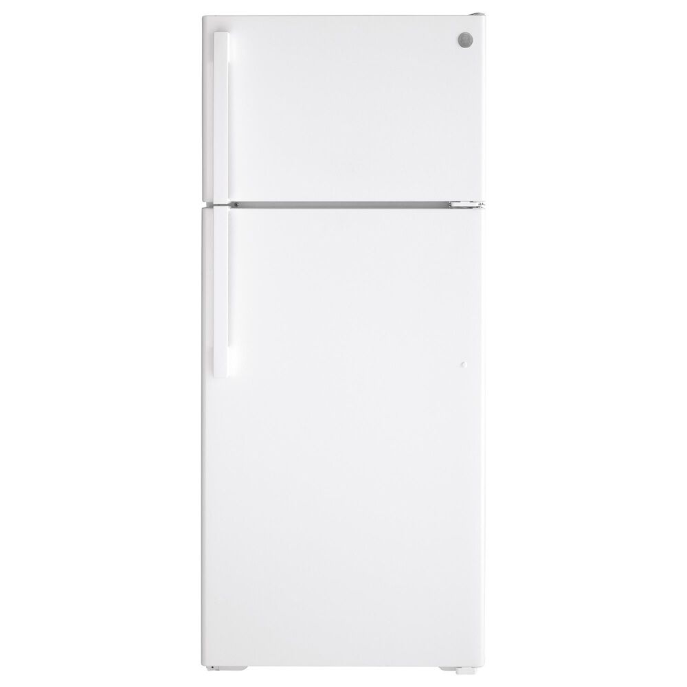 GE Appliances 17.5 Cu. Ft. Top Freezer Refrigerator Energy Star with Reversible Door in White, , large