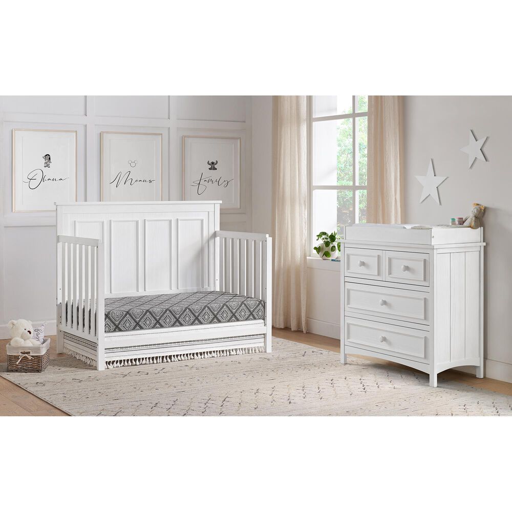 Oxford Baby Bennett Nursery Set in Rustic White, , large