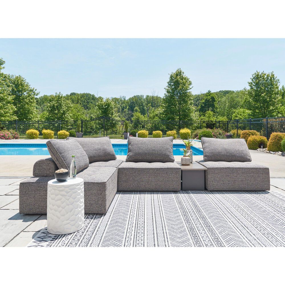 Ashley Bree Zee Patio Lounge Chair in Brown, , large