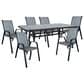 Redline Creation Inc. 7-Piece Patio Dining Set in Black and Gray, , large