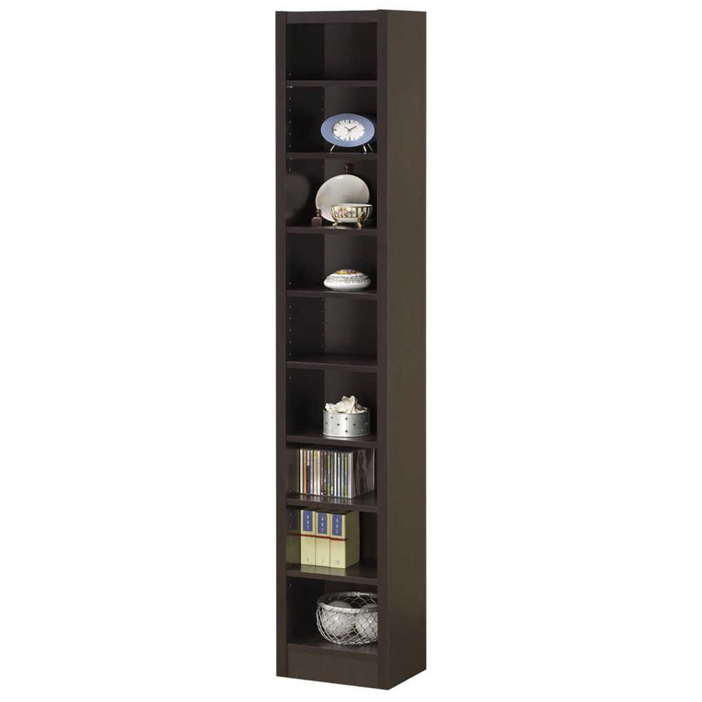 Pacific Landing Narrow Bookcase in Dark Wood, , large