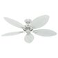 Hunter Bayview 54" Outdoor Ceiling Fan in White, , large