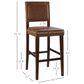 Linon Home Decor Brook Bar Stool in Walnut, , large