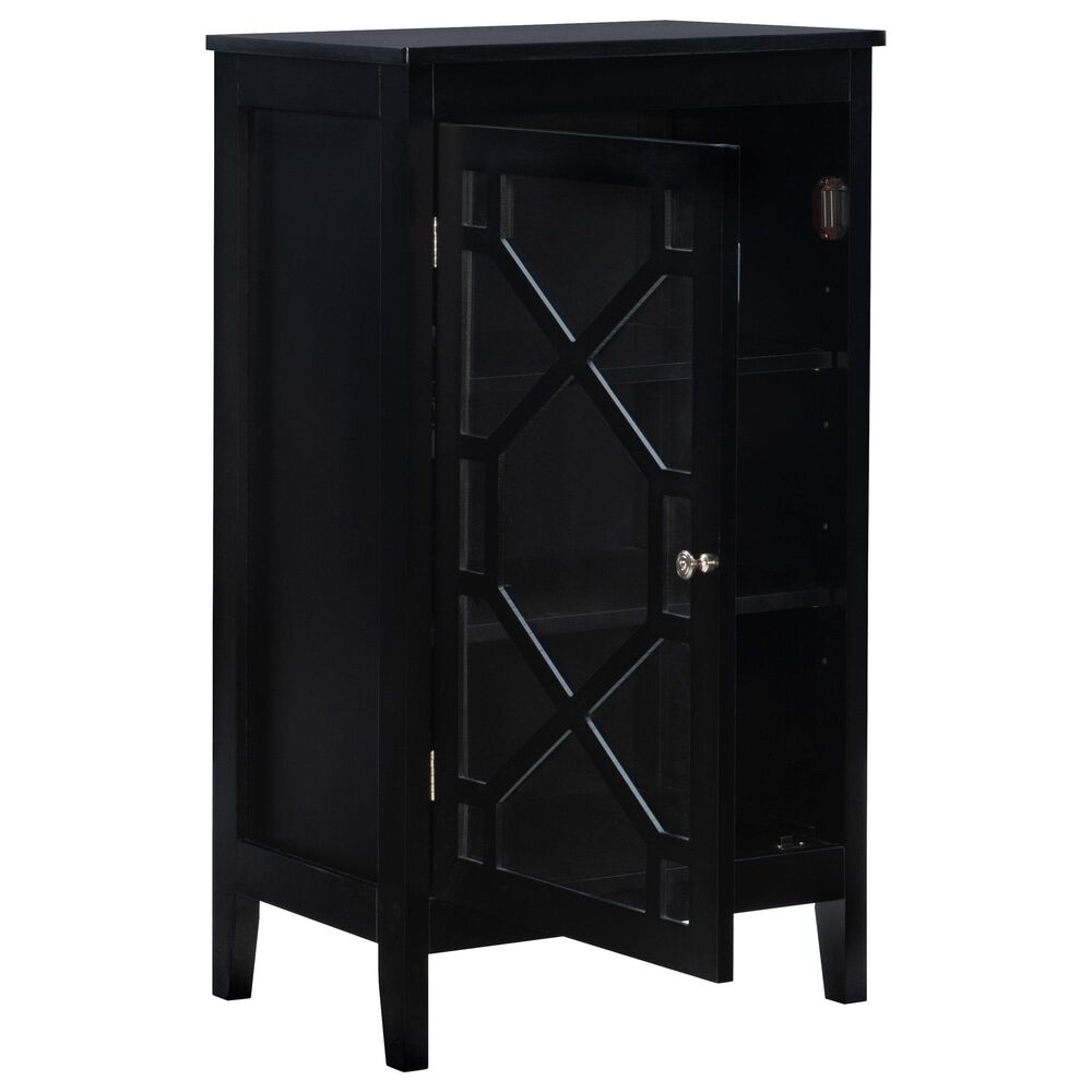 Linon Home Decor Fetti Small Cabinet in Black, , large